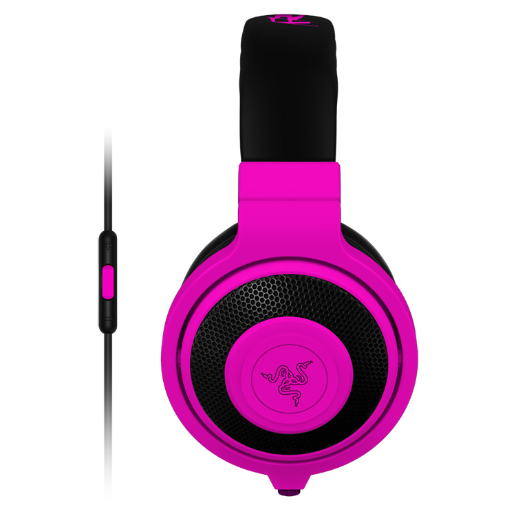 Razer Kraken Mobile Analog Music & Gaming Headset-Neon Purple